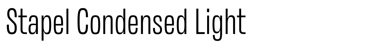Stapel Condensed Light